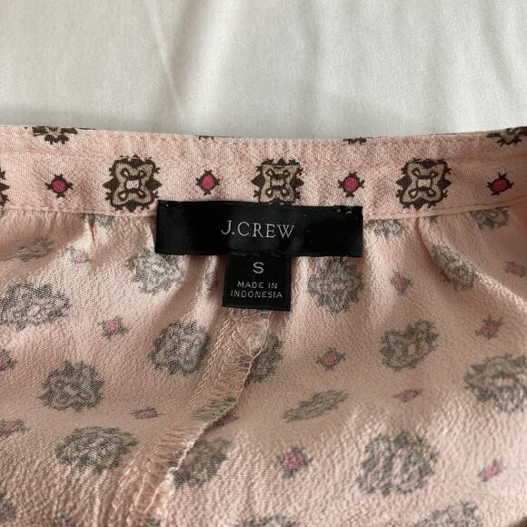 J Crew Pink Medallion Print Handkerchief Maxi Shirt Dress Size S Old Money - Picture 3 of 15
